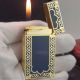 AAA Replica S.T. Dupont Ligne 2 Yellow Gold And Black Finish Lighter  (3)_th.jpg